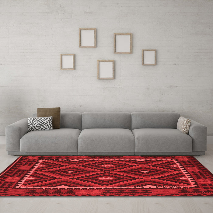 Traditional Red Washable Rugs