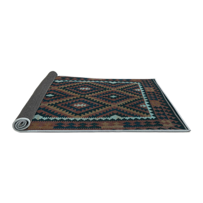 Sideview of Oriental Light Blue Traditional Rug, con1681lblu