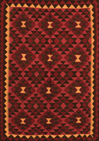 Oriental Orange Traditional Rug, con1682org