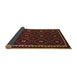 Sideview of Oriental Brown Traditional Rug, con1682brn