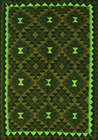 Oriental Green Traditional Rug, con1682grn