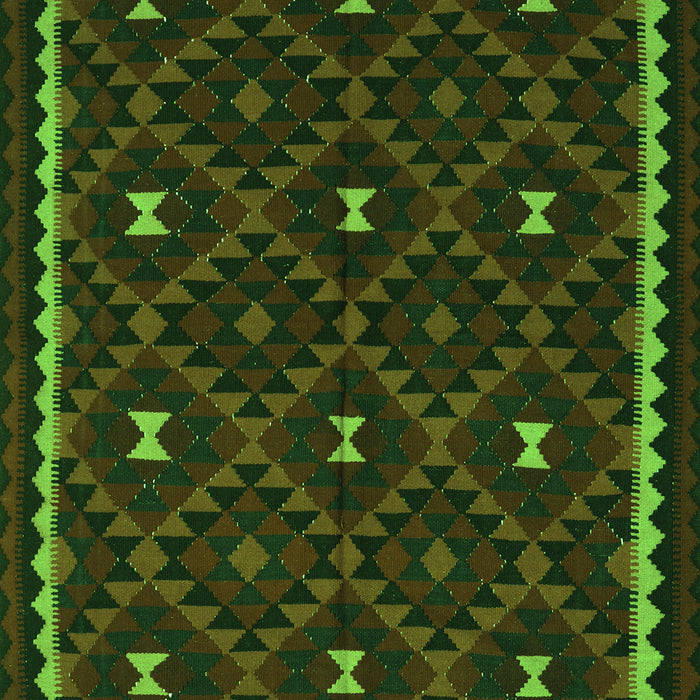 Oriental Green Traditional Rug, con1682grn