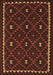 Machine Washable Oriental Brown Traditional Rug, wshcon1682brn