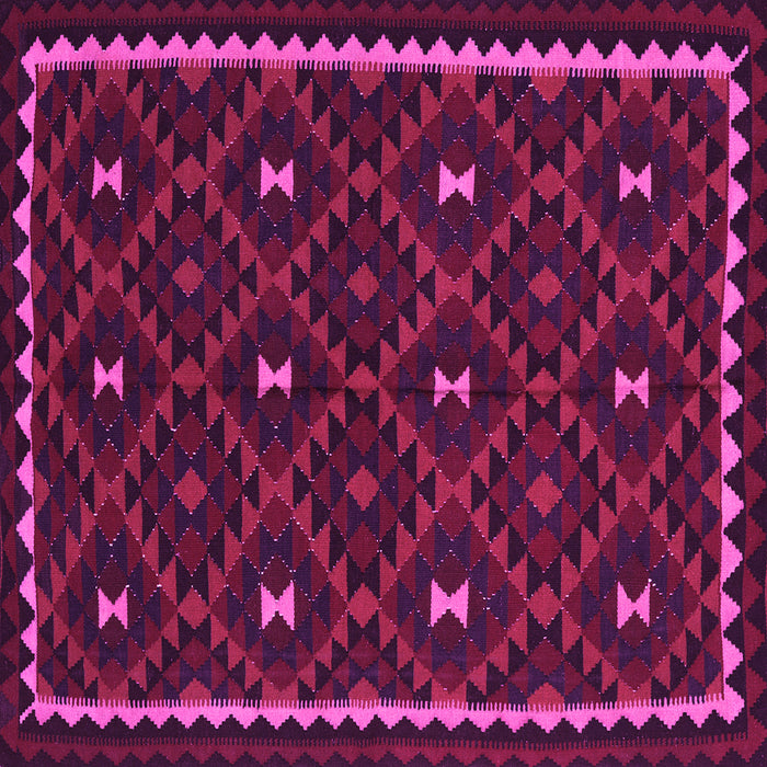 Square Oriental Pink Traditional Rug, con1682pnk