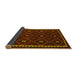 Sideview of Oriental Yellow Traditional Rug, con1682yw