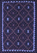 Machine Washable Oriental Blue Traditional Rug, wshcon1682blu