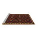 Sideview of Machine Washable Oriental Brown Traditional Rug, wshcon1682brn