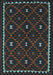 Machine Washable Oriental Light Blue Traditional Rug, wshcon1682lblu