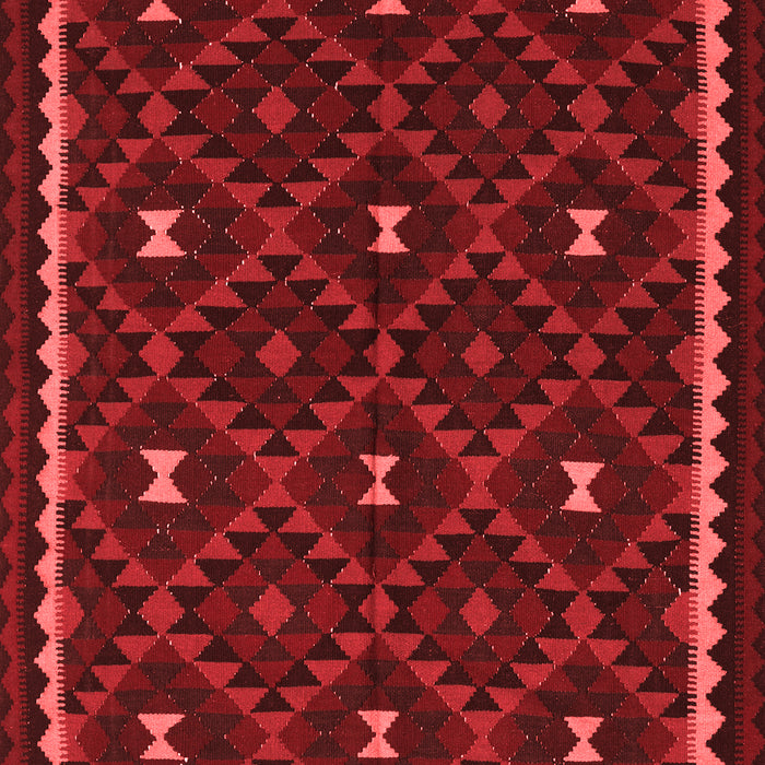 Machine Washable Oriental Red Traditional Rug, wshcon1682red