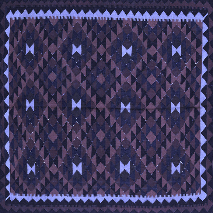 Square Oriental Blue Traditional Rug, con1682blu