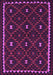 Machine Washable Oriental Purple Traditional Area Rugs, wshcon1682pur