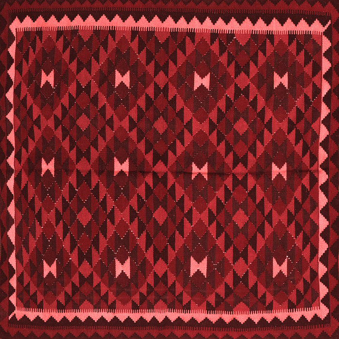 Machine Washable Oriental Red Traditional Rug, wshcon1682red