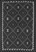 Serging Thickness of Machine Washable Oriental Gray Traditional Rug, wshcon1682gry