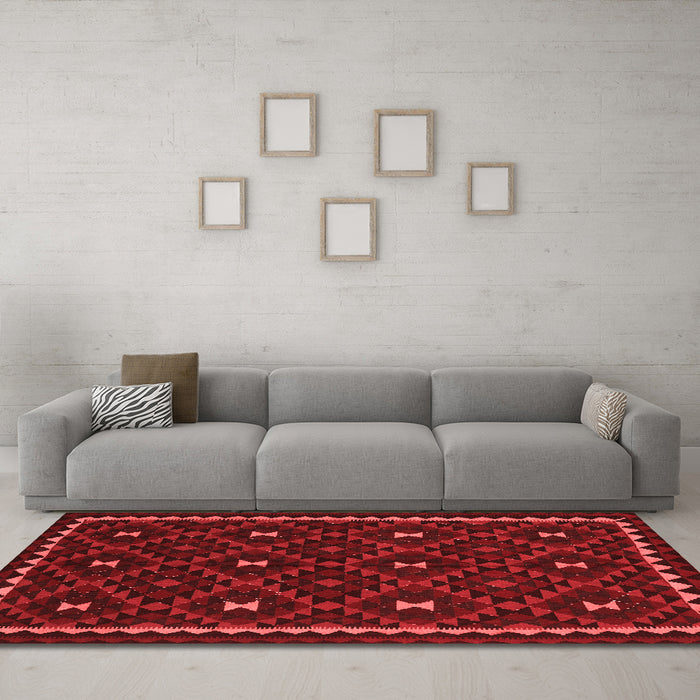Traditional Red Washable Rugs