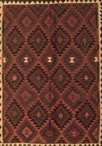 Oriental Brown Traditional Rug, con1683brn