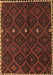 Oriental Brown Traditional Rug, con1683brn