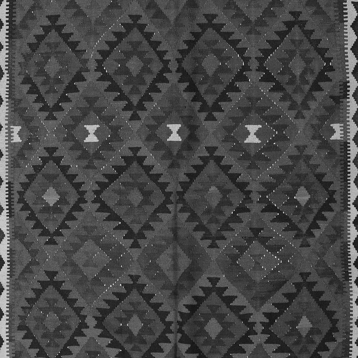 Serging Thickness of Machine Washable Oriental Gray Traditional Rug, wshcon1683gry