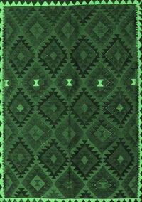 Oriental Emerald Green Traditional Rug, con1683emgrn