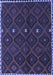 Machine Washable Oriental Blue Traditional Rug, wshcon1683blu