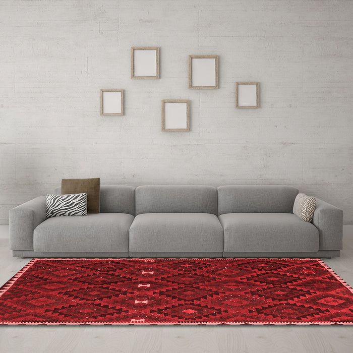 Traditional Red Washable Rugs