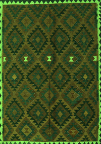 Oriental Green Traditional Rug, con1683grn