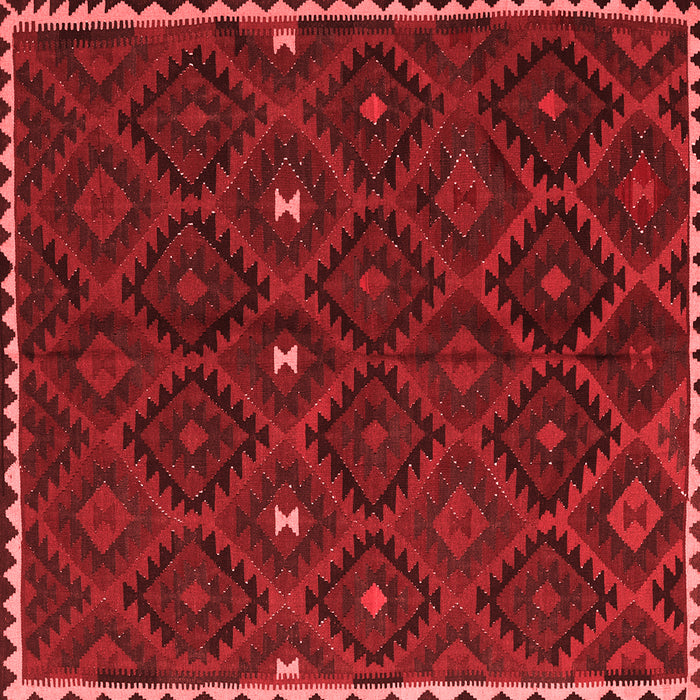 Machine Washable Oriental Red Traditional Rug, wshcon1683red