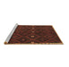 Sideview of Machine Washable Oriental Brown Traditional Rug, wshcon1683brn