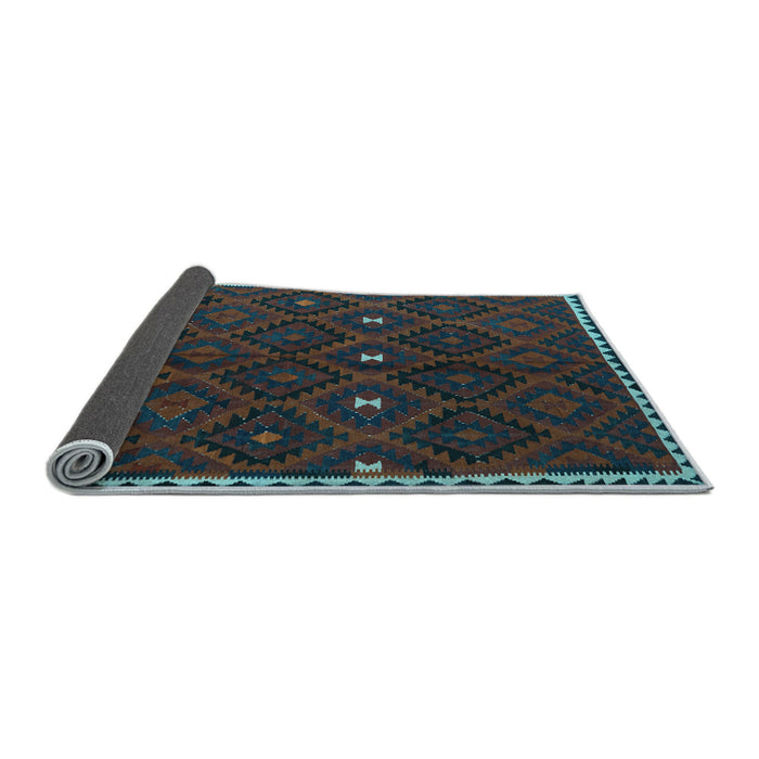 Sideview of Oriental Light Blue Traditional Rug, con1683lblu