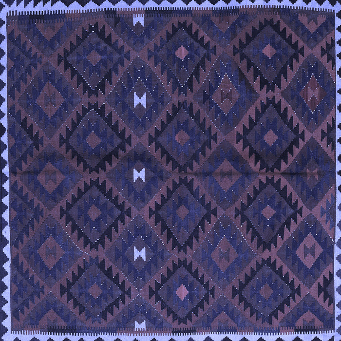 Square Oriental Blue Traditional Rug, con1683blu