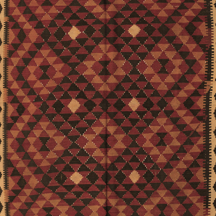 Machine Washable Oriental Brown Traditional Rug, wshcon1684brn