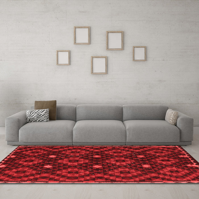 Traditional Red Washable Rugs