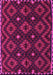 Machine Washable Oriental Pink Traditional Rug, wshcon1684pnk