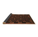 Sideview of Southwestern Brown Country Rug, con1685brn