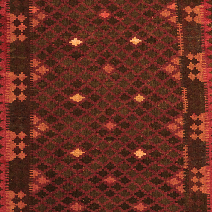 Serging Thickness of Machine Washable Southwestern Orange Country Area Rugs, wshcon1685org