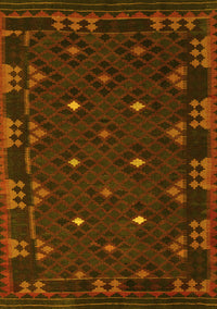 Southwestern Yellow Country Rug, con1685yw