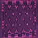 Square Southwestern Purple Country Rug, con1685pur