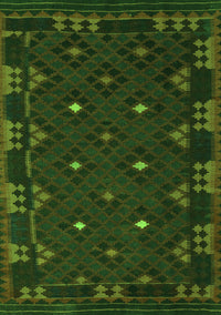 Southwestern Green Country Rug, con1685grn