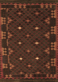 Southwestern Brown Country Rug, con1685brn