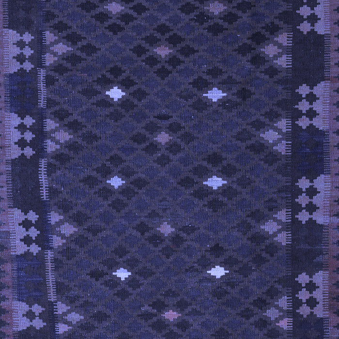 Machine Washable Southwestern Blue Country Rug, wshcon1685blu