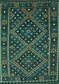 Southwestern Turquoise Country Rug, con1686turq