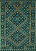 Southwestern Turquoise Country Rug, con1686turq