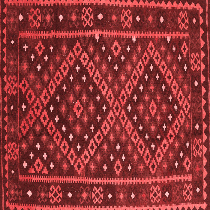 Machine Washable Southwestern Red Country Rug, wshcon1686red
