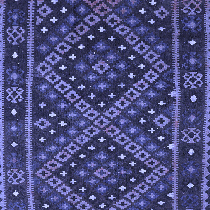 Machine Washable Southwestern Blue Country Rug, wshcon1686blu