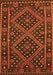 Southwestern Orange Country Rug, con1686org