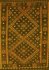 Southwestern Yellow Country Rug, con1686yw