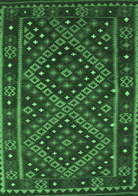 Southwestern Emerald Green Country Rug, con1686emgrn