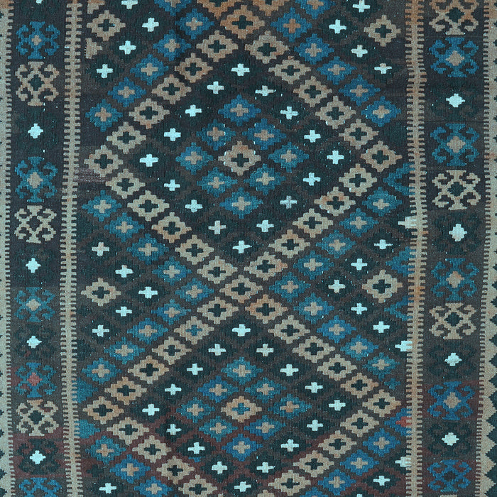 Southwestern Light Blue Country Rug, con1686lblu