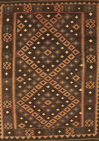 Southwestern Brown Country Rug, con1686brn