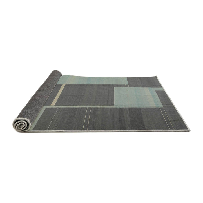 Thickness of Contemporary Carbon Gray Modern Rug, con1687