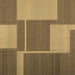 Square Abstract Brown Contemporary Rug, con1687brn